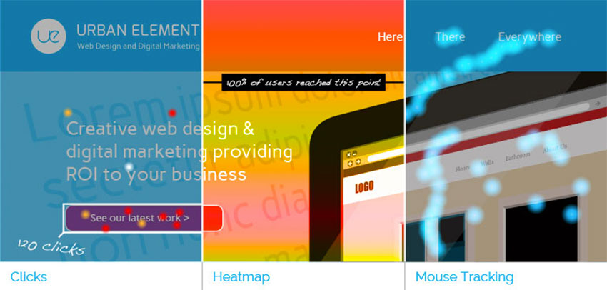 Responsive Web Design - Heatmap of Urban Element Website home page banner